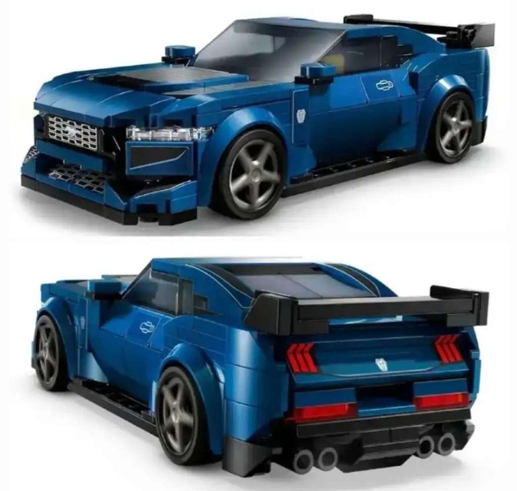 LEGO Speed Champions Ford Mustang Dark Horse Sports Car Toy Vehicle with Driver Minifigure 76920