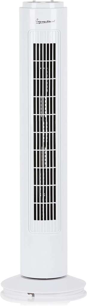 Signature S40012 Portable 29 Inch Oscillating Tower Fan with 1 Hour Timer