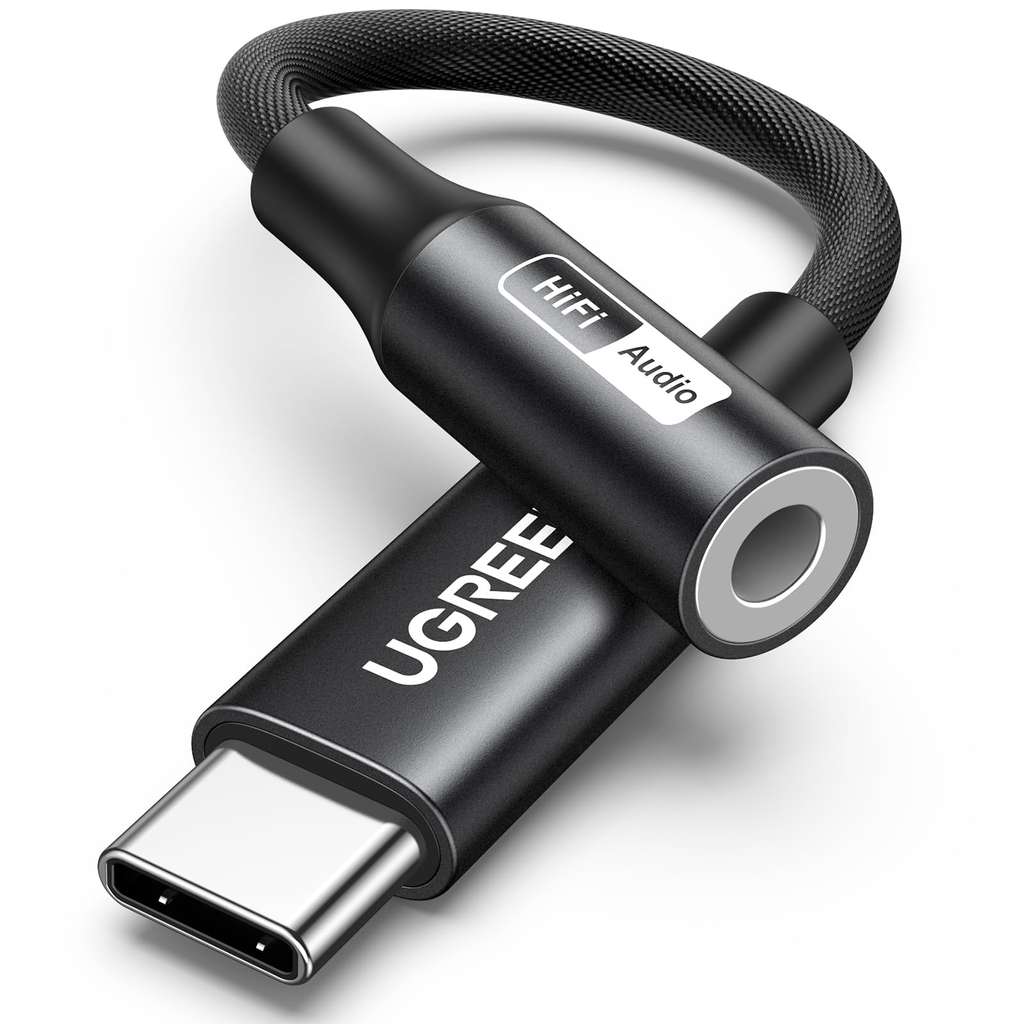 UGREEN ‎25836 USB-C to 3.5mm Hi-Res Audio jack adapter, built-in 32-bit/384Khz DAC w/Voucher - sold by UGREEN Group Limited UK /FBA